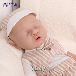 17 IVITA Sleeping Reborn Baby Doll Newborn Full Floppy Silicone Vivid Doll