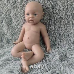 17 Inch Unpainted Girl Silicone Reborn Doll Full Body Soft Silicone Made