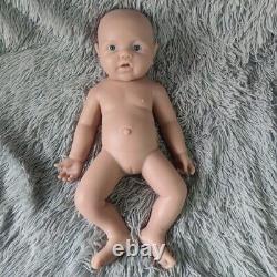 17 Inch Unpainted Girl Silicone Reborn Doll Full Body Soft Silicone Made