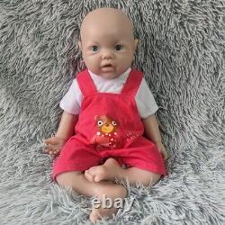 17 Inch Unpainted Girl Silicone Reborn Doll Full Body Soft Silicone Made