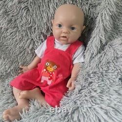 17 Inch Unpainted Girl Silicone Reborn Doll Full Body Soft Silicone Made