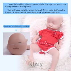 17'' Newborn Eyes Closed Baby Girl Floppy Silicone Reborn Doll Collector Gifts
