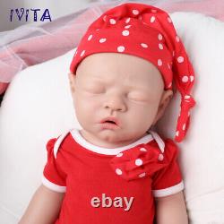 17 Sleeping Silicone Reborn Baby Girl Newborn Full Body Floppy Silicone Doll