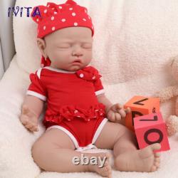 17 Sleeping Silicone Reborn Baby Girl Newborn Full Body Floppy Silicone Doll