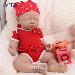 17 Sleeping Silicone Reborn Baby Girl Newborn Full Body Floppy Silicone Doll