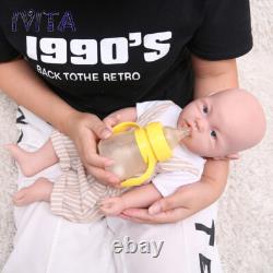 17inch Blue Eyes Boy Full Silicone Lifelike Reborn Baby Doll Infant Xmas Gift