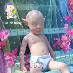 18Alien Reborn Baby Girl Doll Full Silicone Lifelike Pink Avatar, GiftChristmas