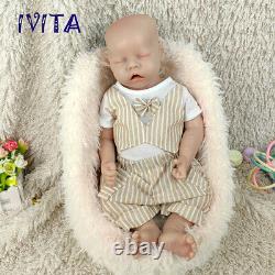 18Sleeping Baby Boy and Girl Reborn Baby Full Body Silicone Lifelike Doll