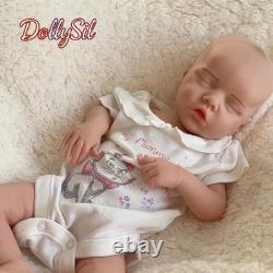 18.11 Inch Silicone Reborn Baby Lifelike Painted Newborn Girl Lifelike Doll