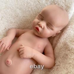 18.11 Inch Silicone Reborn Baby Lifelike Painted Newborn Girl Lifelike Doll