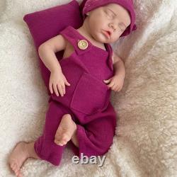 18.11 Inch Silicone Reborn Baby Lifelike Painted Newborn Girl Lifelike Doll