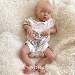 18.11 Lifelike Full Silicone Reborn Baby Girl Newborn Silicone Doll Infant