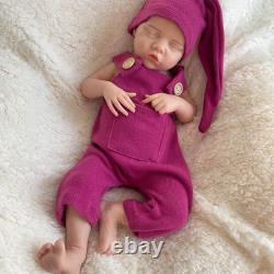 18.11 Lifelike Full Silicone Reborn Baby Girl Newborn Silicone Doll Infant