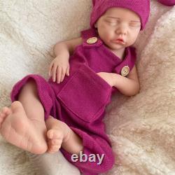 18.11 Lifelike Full Silicone Reborn Baby Girl Newborn Silicone Doll Infant