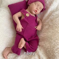 18.11 Lifelike Full Silicone Reborn Baby Girl Newborn Silicone Doll Infant