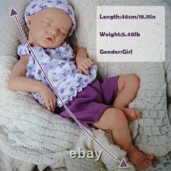18.11'' solid silicone doll silicone reborn doll silicone girl doll toys gifts