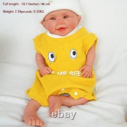 18.11'' solid silicone doll silicone reborn doll silicone girl doll toys gifts