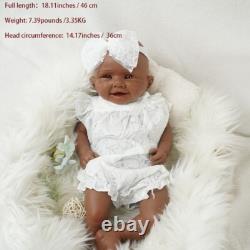 18.11'' solid silicone doll silicone reborn doll silicone girl doll toys gifts