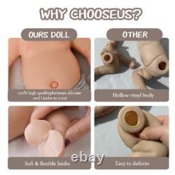 18.1'' solid silicone doll silicone reborn doll silicone girl doll toys gifts
