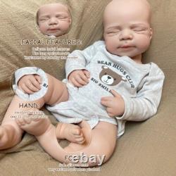 18.31 Real Silicone Reborn Baby Dolls Lifelike Newborn Boy Dolls Gifts 7.3lb