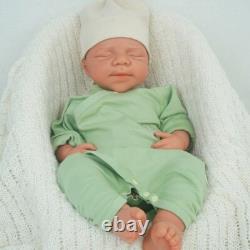 18.31 inch Silicone Reborn Baby Dolls Lifelike Newborn Boy Dolls Wheaten Color