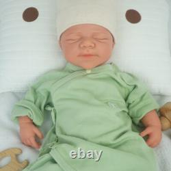 18.31 inch Silicone Reborn Baby Dolls Lifelike Newborn Boy Dolls Wheaten Color