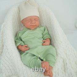 18.31 inch Silicone Reborn Baby Dolls Lifelike Newborn Boy Dolls Wheaten Color