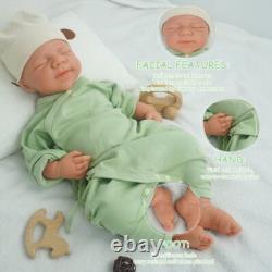 18.31 inch Silicone Reborn Baby Dolls Lifelike Newborn Boy Dolls Wheaten Color