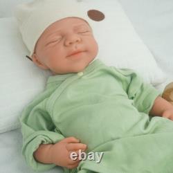 18.31 inch Silicone Reborn Baby Dolls Lifelike Newborn Boy Dolls Wheaten Color