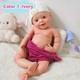 18.3in Lifelike Full Silicone Reborn Baby Doll Boy Doll Toys Gift Handmade Wash