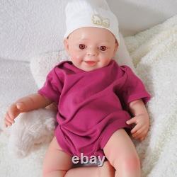 18.3in Lifelike full silicone reborn baby doll boy doll toys gift handmade wash