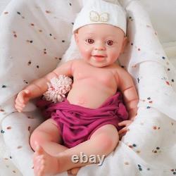 18.3in Lifelike full silicone reborn baby doll boy doll toys gift handmade wash