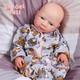 18.5 Newborn Boy Full Body Platinum Silicone Doll Reborn Baby? Open Eyes Dolls