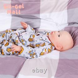 18.5 Newborn BOY Full Body Platinum Silicone Doll Reborn Baby? Open Eyes Dolls