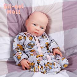 18.5 Newborn BOY Full Body Platinum Silicone Doll Reborn Baby? Open Eyes Dolls