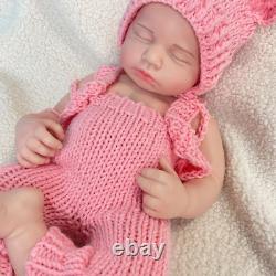 18.5 Painted Reborn Doll Floppy Asleep Full Silicone Newborn Baby Doll Toy Gift