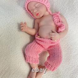 18.5 Painted Reborn Doll Floppy Asleep Full Silicone Newborn Baby Doll Toy Gift
