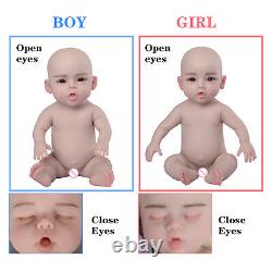 18.5 Reborn Baby Doll Full Body Real Silicone Reborn Baby Girl Gifts for Child