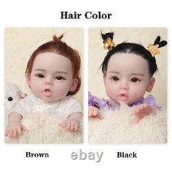 18.5 Reborn Baby Doll Full Body Real Silicone Reborn Baby Girl Gifts for Child