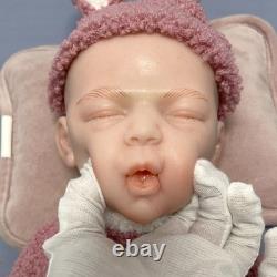 18.5 Reborn Baby Dolls Girl Handmade Real Life full Silicone Newborn Doll Gift