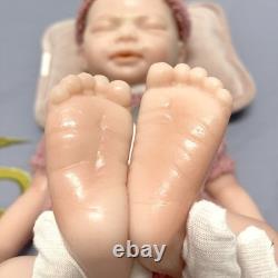 18.5 Reborn Baby Dolls Girl Handmade Real Life full Silicone Newborn Doll Gift