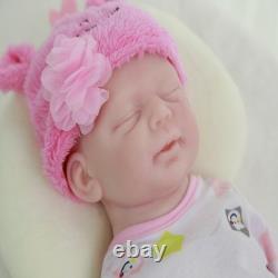18.5 Reborn Baby Dolls Girl Handmade Real Life full Silicone Newborn Doll Gift