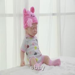 18.5 Reborn Baby Dolls Girl Handmade Real Life full Silicone Newborn Doll Gift