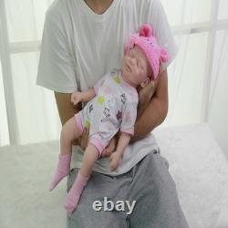 18.5 Reborn Baby Dolls Girl Handmade Real Life full Silicone Newborn Doll Gift