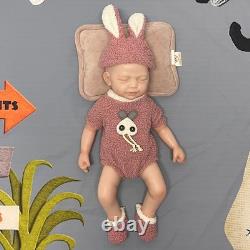 18.5 Reborn Baby Dolls Girl Handmade Real Life full Silicone Newborn Doll Gift