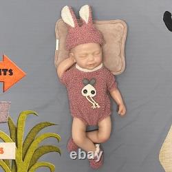 18.5 Reborn Baby Dolls Girl Handmade Real Life full Silicone Newborn Doll Gift