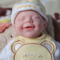 18.5 Reborn Baby Dolls Platinum Silicone Baby Boy Dolls with Drink-Wet System