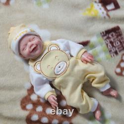 18.5 Reborn Baby Dolls Platinum Silicone Baby Boy Dolls with Drink-Wet System