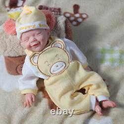 18.5 Reborn Baby Dolls Platinum Silicone Baby Boy Dolls with Drink-Wet System