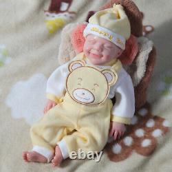 18.5 Reborn Baby Dolls Platinum Silicone Baby Boy Dolls with Drink-Wet System